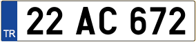 Trailer License Plate